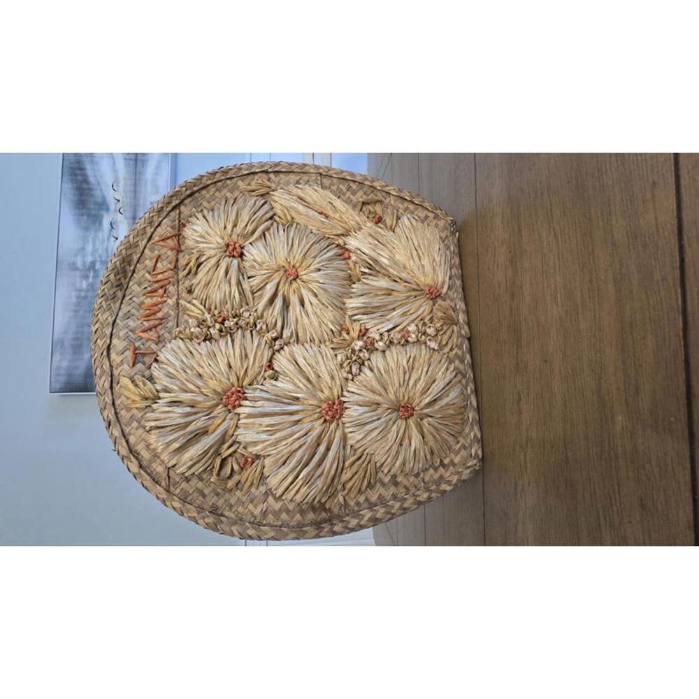Vintage Rattan Souvenir Case